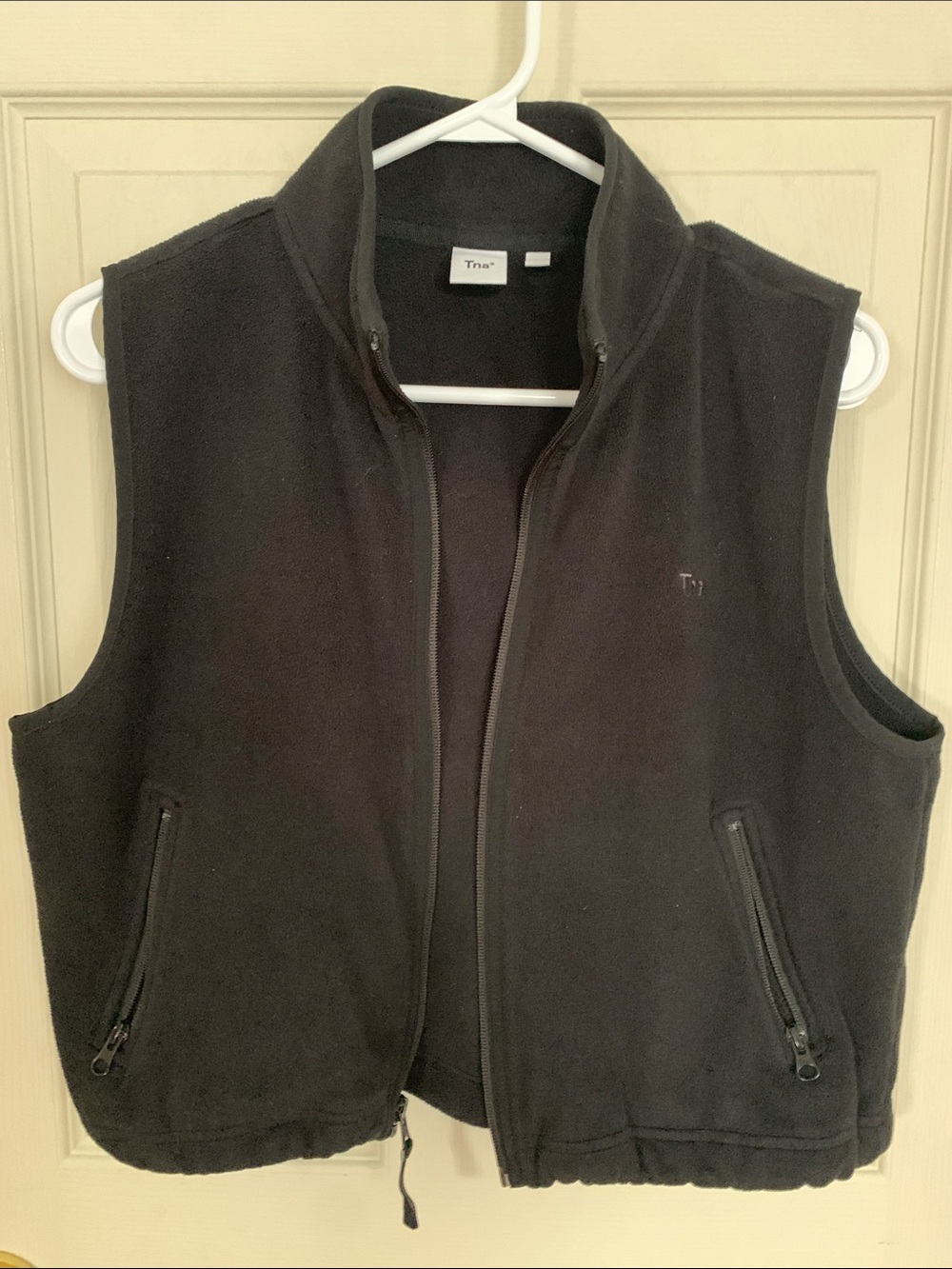 TNA Black Fleece Vest